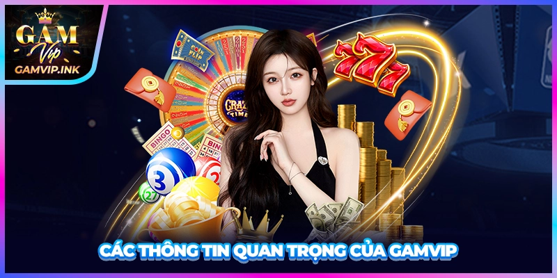 Các thông tin quan trọng của GAMVIP