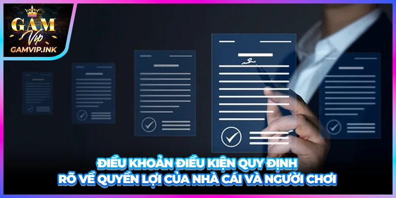 Điều khoản điều kiện quy định rõ về quyền lợi của nhà cái và người chơi